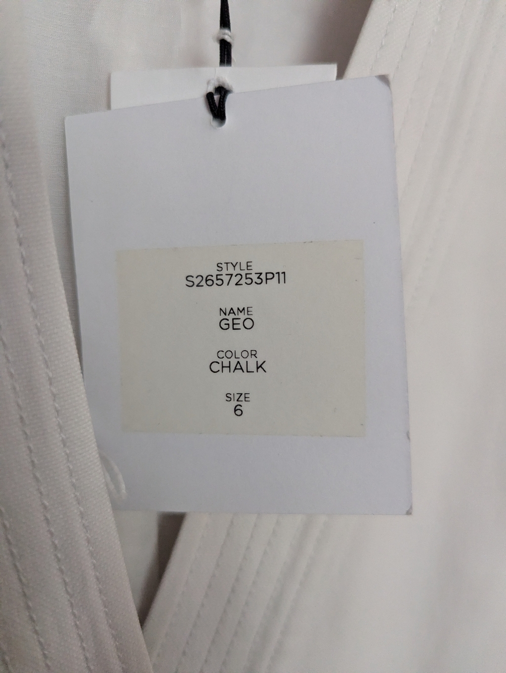 Diane Von Furstenberg Geo Lined Blazer Size 6 Off-White - Picture 8 of 13